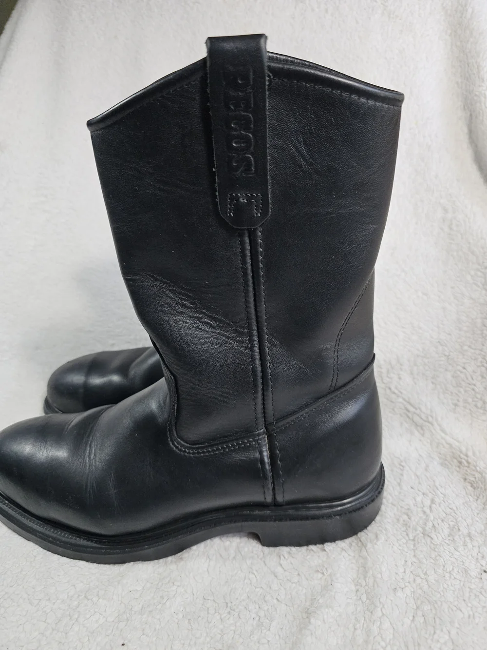 Red Wing Boots Pecos Boots Leather  Black Size 9.5. - Picture 2 of 13